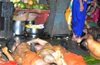 Udupi: Several devotees perform Made Snana  at Subrahmanya shrine of Krishna Mutt